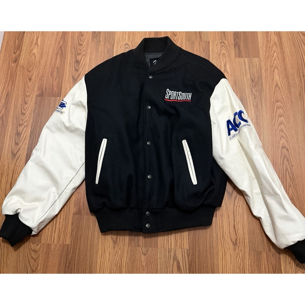 Franca SportsSouth Jacket Mens Large ACC SEC Made USA Wool Leather Varsity